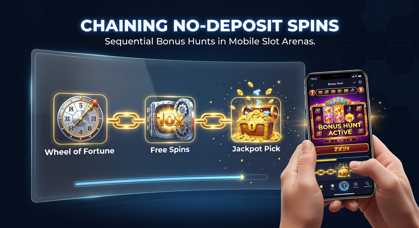 Dynamische mobile Slot-Arena mit Ketten von Bonus-Symbolen und Sequenz-Indikatoren auf einem Tablet-Bildschirm