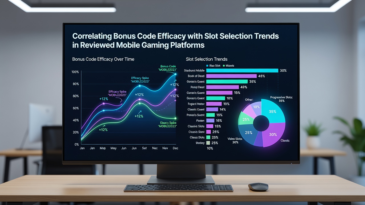 Detaillierte Grafiken zu Slot-Trends und Bonuscode-Wirksamkeit auf mobilen Geräten
