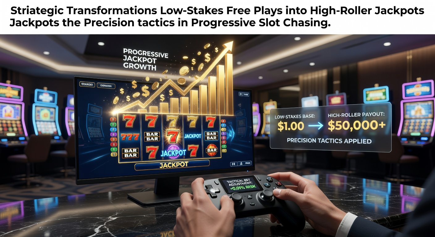 Ein progressiver Slot-Automat mit steigendem Jackpot-Zähler und Spieler vor dem Bildschirm, der auf den großen Treffer wartet